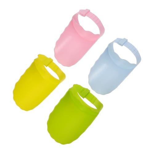 Hoement 4個 用蛇口延長器 製 水流誘導 手洗い補助 丸角設計 ほとんどの蛇口対応 かわいい洗面台グッズ ランダムカラー ランダムカラー