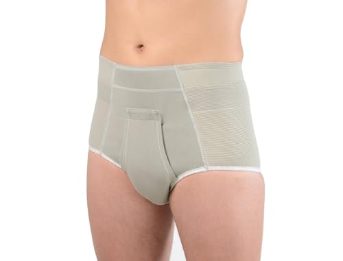 Inguinal Hernia Brief Slip Girdle for Sports - High Cut Ref.316 Orione Size 6 96-100 cm. (inch. 37.5