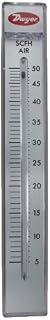 Dwyer® Rate-Master® Flowmeter, RMC-121, 2% Acc, 1-10 SCFM air, PC Body