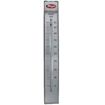 Dwyer Rate-Master Series RM Flow Meter, 10" Scale, Range 3-30 SCFM Air