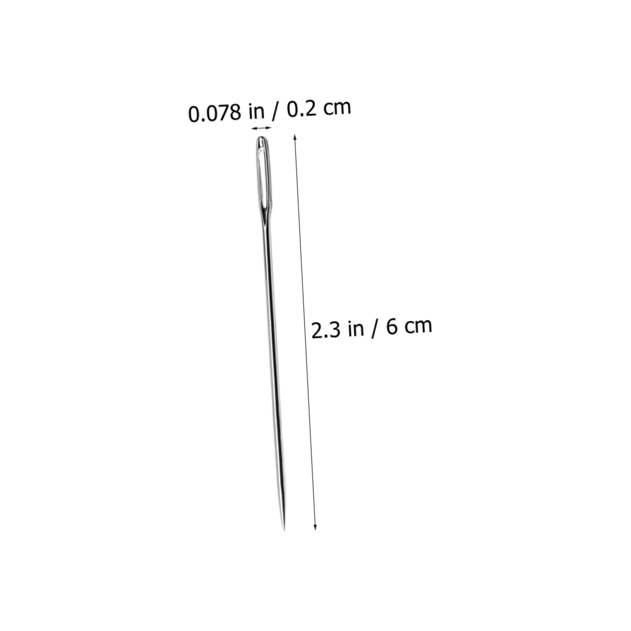 Veemoon Stainless Steel Embroidery Needles 5 Sets Large Eye Hand Sewing Needles for Beginners Professionals