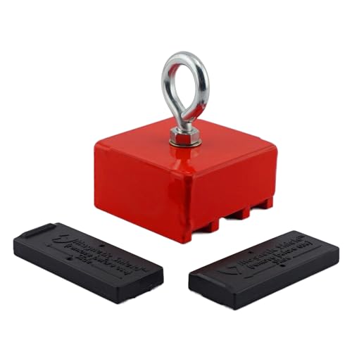 image for Master Magnetics Ceramic Fishing Magnet with Eyebolt - Heavy-Duty Stro