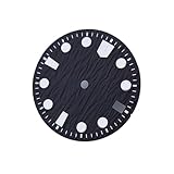 Saharuse Orologio con quadrante Verde Luminoso da 28,5 mm 1 Pezzo, Adatto for quadranti di Movimento NH35 NH36(Bronze)