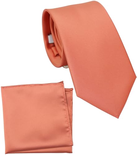 Image of Classic Tie and Pocket Square Set for Men, 3.2-Inch Standard Width