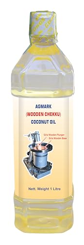Image of Coros Oil Wooden Chekku Cold pressed Coconut Oil 1Ltr