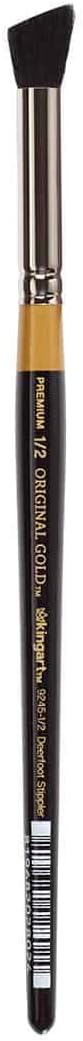 3/8" Black and Gold Natural Hair Artist Brush