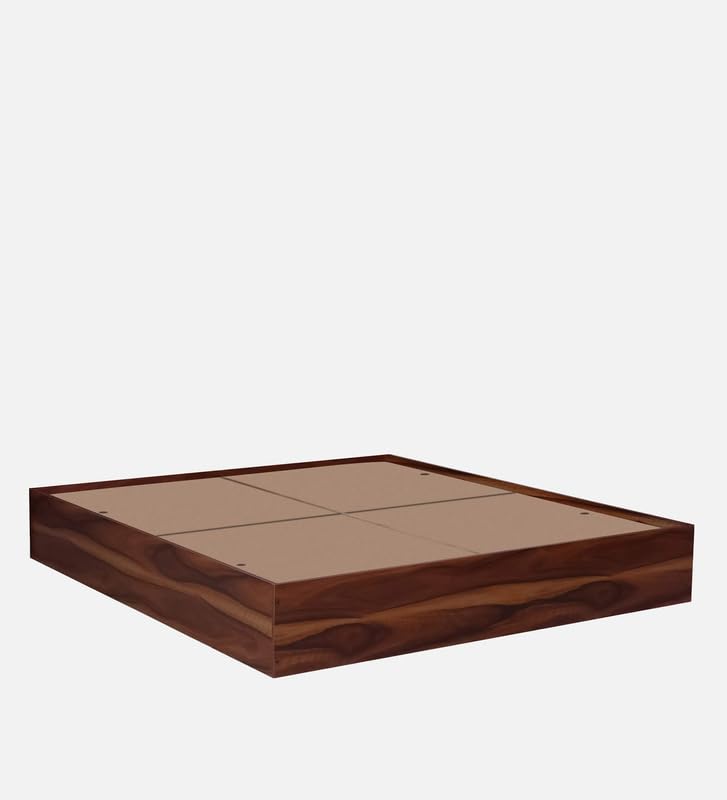 Image of Mintwud Pepperfry Engineered Wood King Size Bed with Box Storage | Wooden Double Bed Cot Palang Furniture for Home Bedroom Living Room and Hotel (Honey Finish)