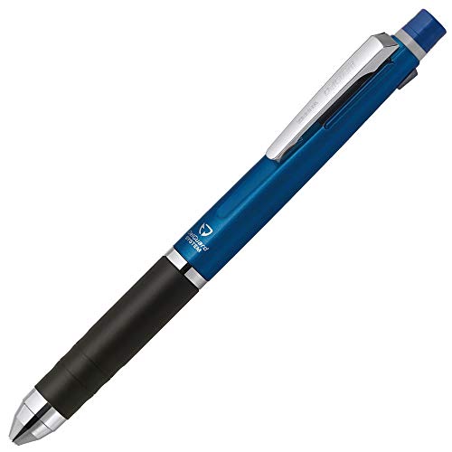 Zebra Multifunctional Item Delguard+2C, 2 Color 0.7mm Emulsion Ink Multi Bollpoint Pen + 0.5mm Pencil, Blue Body (P-B2SA85-BL)