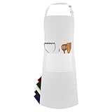 LEFUNDA® Stück Kochschürze Wasserdicht Schürze mit 3 Taschen Verstellbare Grillschürze mit langen Bändern Küchenschürze für Männer Damen Küche BBQ Restaurant Café