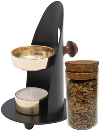 Quemador de Incienso de Latón | Incensario de Vela Ajustable | Mu...