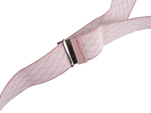 Image of Suspenders for Men Y Back Adjustable Elastic with Strong Clips 47 Inches
