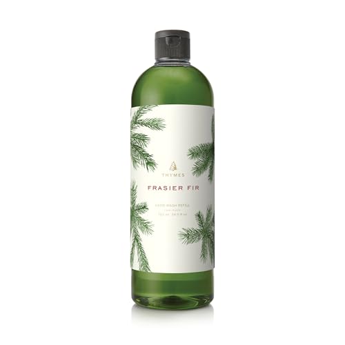 Thymes Hand Wash Refill - Lightly Scented Liquid Hand Soap for Bathroom and Kitchen Refill - Moisturizing Formula with Natural Ingredients (Frasier Fir 24.5 fl oz)