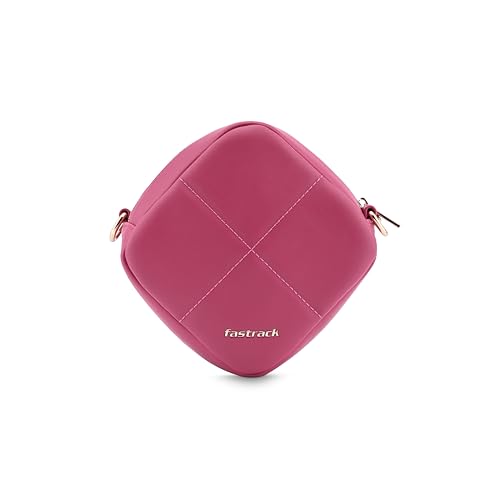 Image of Fastrack Puff Sling with Detachable Pouch | Faux-Leather Women's Handbags | Sling for Casual Carry