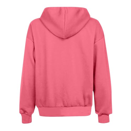 Sweat a capuche femme coton chaud ample et tendance mode hiver decontracte - 4