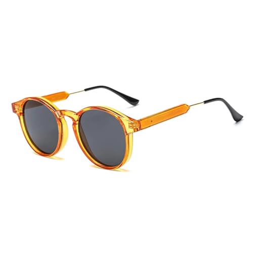 Classic Round Men Retro Sunglasses for Women Alloy Leg Uv400