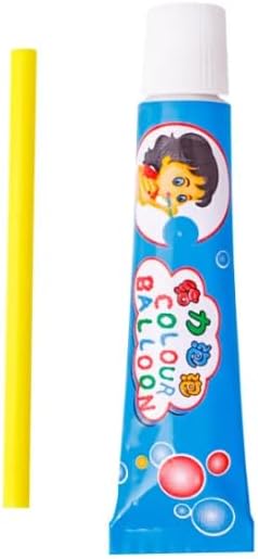 Magic Bubble Making Glue || Colorful Plastic Bubble Blowing Toy || Bubbles DIY Crafting Outdoor Toy for Kids (Multicolor) (Pack of 4) (Bubble Glue)