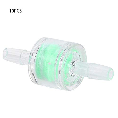 Filtro de tubo, 10 pcs ABS Verde Aquário Bomba de Água Tubo de Silicone Filtro de Tanques de Peixes