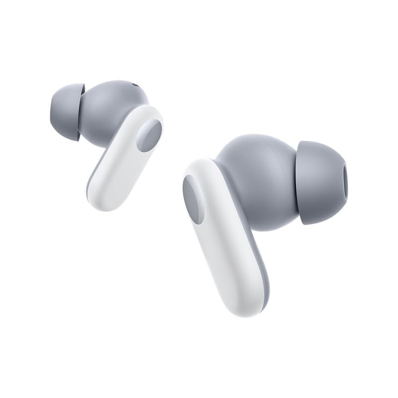 Image of Original Buds 2r for OnePlus Nord Bluetooth Earphones Featuring Mic 12.4mm Sound Drivers 38Hour Battery QuadMic Calling (Black) (White)