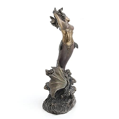 Figurilla Yemaya Diosa del Océano acabado bronce miniatura 4