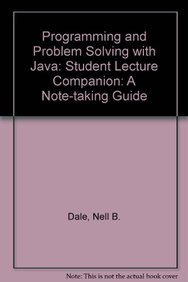 Hardcover Slc- Prog & Prob Solv Java Student Lecture Companion Book