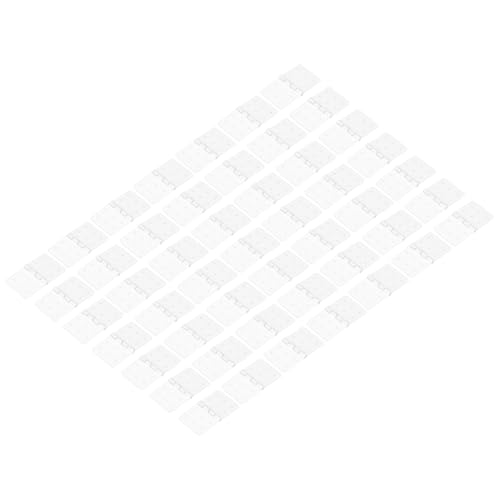MECCANIXITY RC Hinges 1.4 Inch x 0.8 Inch Adjustable Model Airplane Remote Control Aircraft Wings Parts Square Plastic Loose-Leaf 50 Pcs