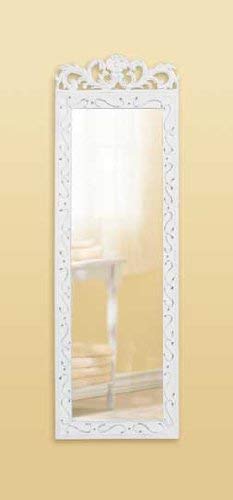 Accent Plus Elegant White Wall Mirror 9.87X0.5X30.5 #TOP1