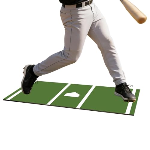 Tapis de frappe de baseball pour entraînement de swing et de pitching de golf à la maison