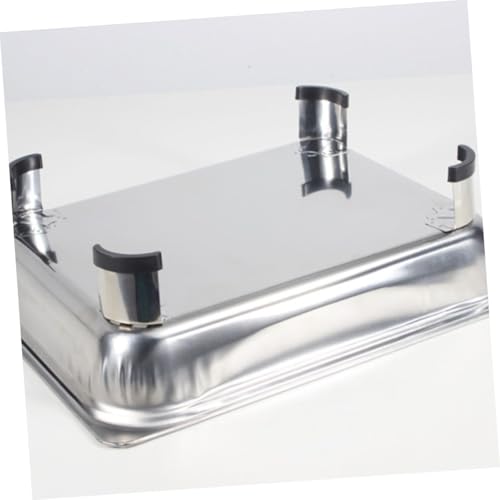 Réchaud buffet carré inox avec support de conservation des aliments