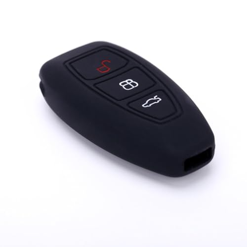 Protection clé silicone Ford Focus Mondeo Fiesta coque de rechange 3 boutons noire