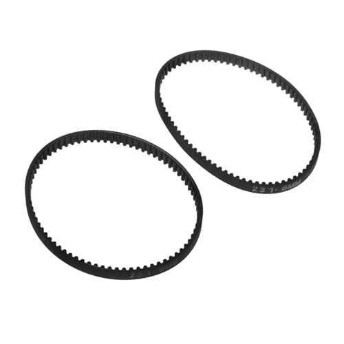 Ipetboom 2個 短いドライブベルト 集塵機交換ベルト 家庭用集塵ベルト 集塵部 ダスト ャー交換用ドライブベルト ほこり クリーナードライブベルト 供給 モーター Black ゴム