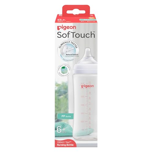 PIGEON SOFTOUCH BPP NURSING BOTTLE PP 330ML LOGO