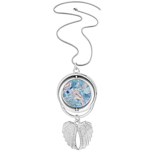Collier plume et ailes d'ange en argent pour femme avec sa chaîne ajustable élégante