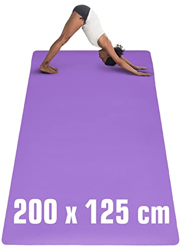 EYEPOWER 200x116 Tappetino Palestra Grande - Spesso 6mm - Tappetino Yoga Antiscivolo - Tappetino Fitness Palestra - Tappetino Salto Corda Tappeto Ginnastica Grande Tappetino Esercizi a Terra Gym Mat