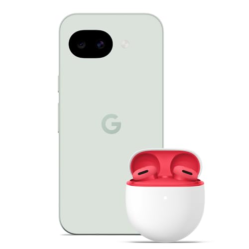 Google Pixel 10a (128GB,White,sub6,EMEA)+Pixel Buds A-Series (2025), Strawberry, EMEA