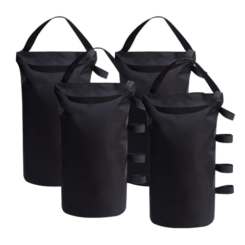 Inntop Canopy Weight Bags 200 lbs, Heavy Duty 1680D Tent Weights Sand Bags for Canopy Legs, Outdoor Sandbag Weights for Sun Shelter, Patio Umbrella, Gazebo (Sand Not Included)