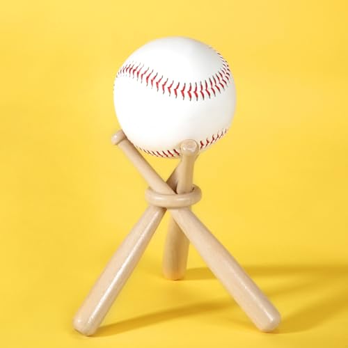 Mudder Baseball Display Stands Bulk, Bat Racks, Light Brown, 20 Pack by Mudder - Used condition - Image 6