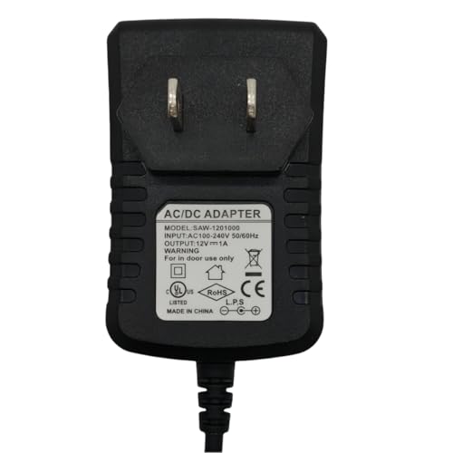 image for Pigtone 12V 1A Power Supply Adapter Charger Cord for Yamaha PSR, YPG, 