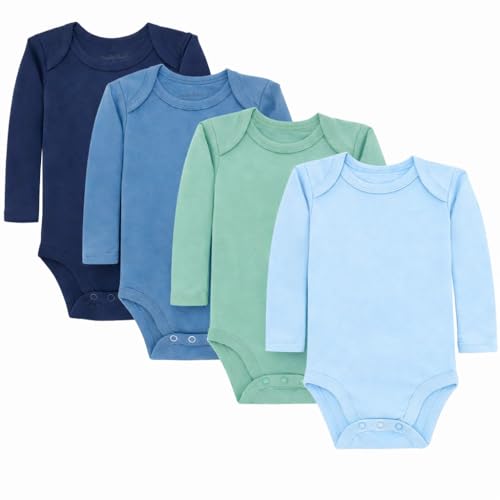 Image of 123 Bear Baby Cotton Spandex Long-Sleeve bodysuits unisex boy girl