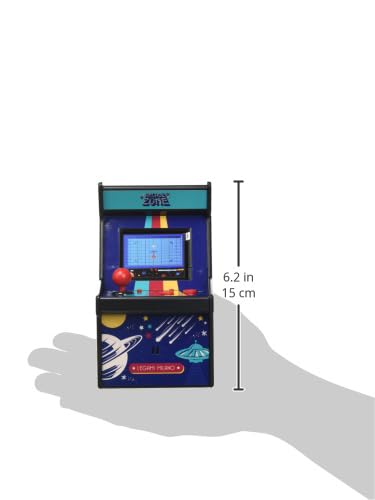 Legami - Mini Videogame Arcade, 240 Spiele, Mit Lichtern und Geräuschen, Einstellbare Lautstärke, Englische Sprache, Farbbildschirm, 8,5x15,4 cm