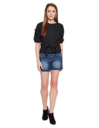 Image of oxolloxo Women's Cotton Short Sleeve Check Top