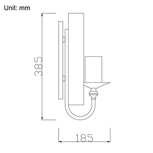 Lámpara de pared de una sola cabeza estilo loft industrial para hoteles y bares 5
