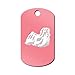 Lhasa Apso Engraved Keychain/GI Tag Mister Petlife Pink