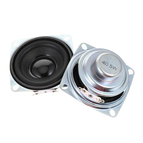 Vaguelly 2 Piezas Altavoz Magnético Redondo Núcleos Altavoz DIY Audio Ohm Superficie y Respuesta Amplia de Frecuencia
