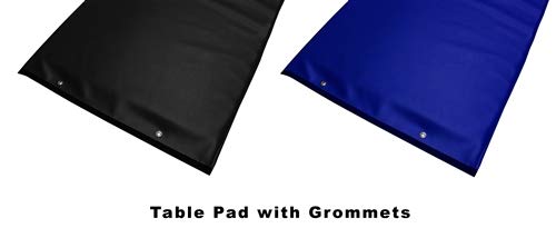 X-Ray Table Pad: 80" x 30" x 1" - Comfort Foam, Techno-Tuff Black Vinyl [with Grommets], USA Made