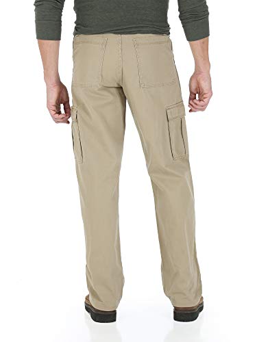 Wrangler Men's Legacy Premium Cargo Pocket Straight Leg Pants (Khaki) (32W x 34L)