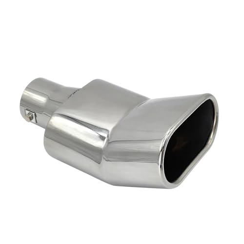 Embout echappement silencieux universel carre 63mm en inox pour sortie de pot rectangulaire