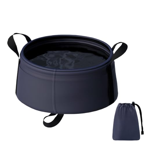 Lavabo portátil plegable de 10000 ml, cubo de limpieza ligero, contenedor duradero, solución de lavado multiusos, escenario de solución de lavado para interiores y exteriores, remojo de pies, viajes
