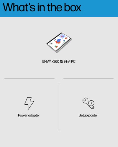 Hp Envy X360 Convertible 15-Inch Laptop, Intel Core I7-1260P Processor, Intel Iris Xe Graphics, 16 Gb Ram, 1 Tb Ssd, Windows 11 Home (15-Es2026Nr, Natural Silver Aluminum) #TOP7