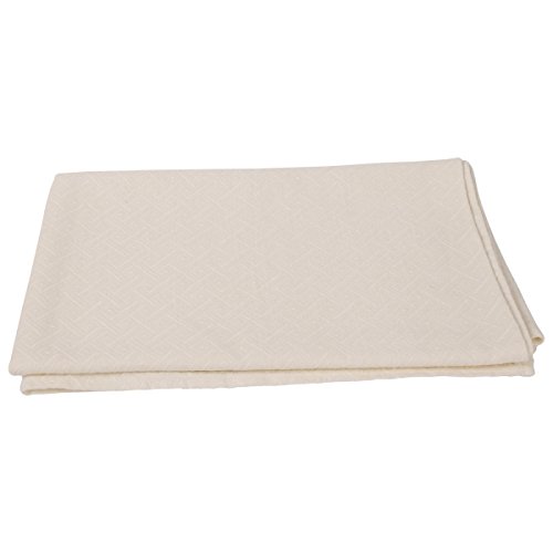 Cheapest 🛒 LinenMe Linen Rhomb Damask Bath Towel, 39 by 59-Inch, Off White