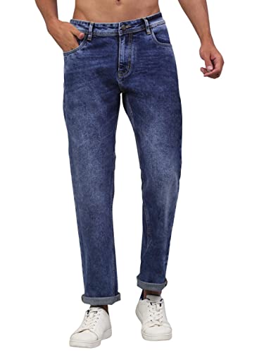 Image of LOUIS STITCH Mens Jeans Italian Cloth Denim Mid Rise Super Stretch Butter Comfort Relaxed Fit Jeans for Men (LSJNC-BU92)